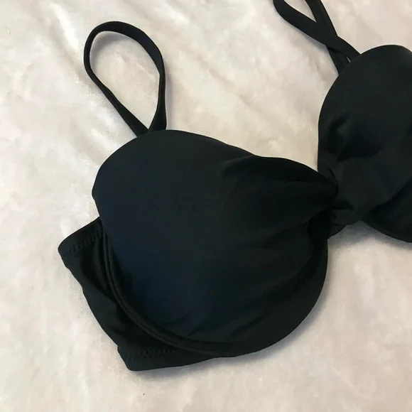 Abercrombie & Fitch Underwire Bikini Top Black Size 34C - Picture 4 of 6